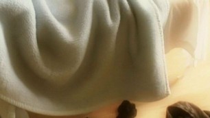 German milf masturbates in bed